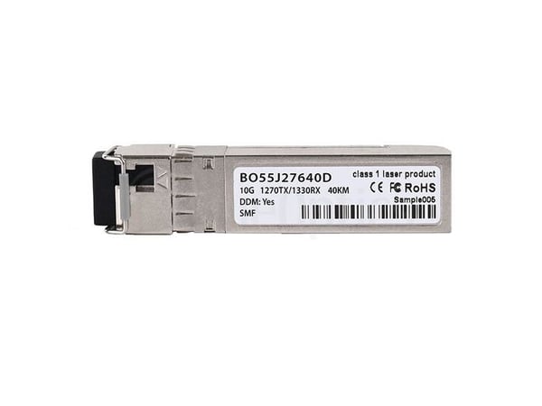 BlueOptics SFP-10G-BX-U-40KM-CP-BO, Fiber optisk, 10000 Mbit/s, SFP+, LC, BX-U, 40000 m