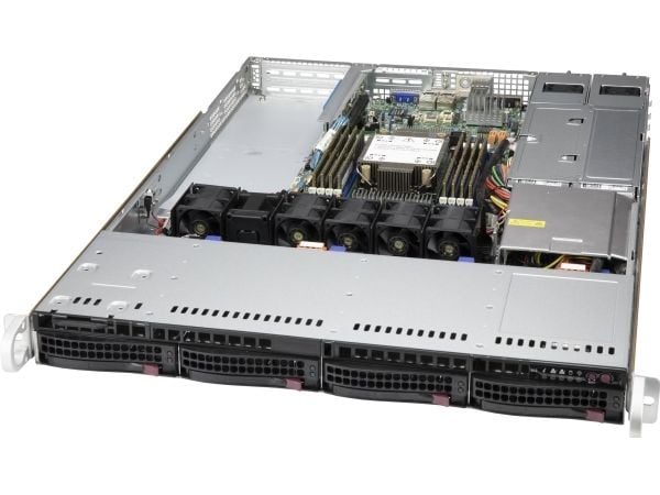 Supermicro SC815 TQC4-R504WB3 - Rackmonterbar 1U - utvidet ATX (E-ATX) - SATA/SAS - hot-swap 600 watt - svart