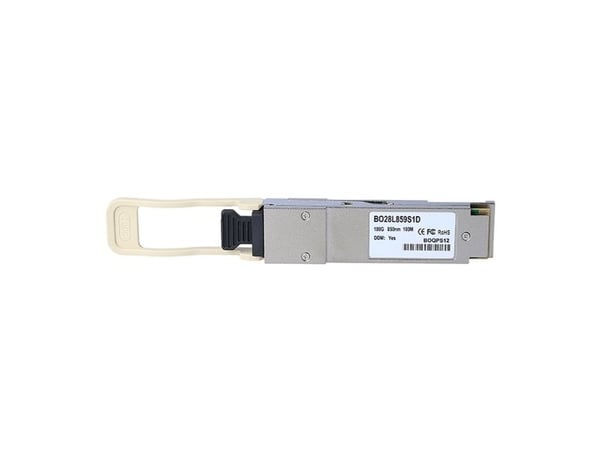 BlueOptics 100G-QSFP28-SR4-EN-BO, Fiberoptik, 100000 Mbit/s, QSFP28, MTP/MPO, 100 m, 850 nm