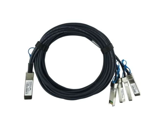 BlueOptics Q28-4S28-DAC-3M-PA-BL InfiniBand-kaapeli QSFP28 4xSFP28 Musta (Q28-4S28-DAC-3M-PA-BL)