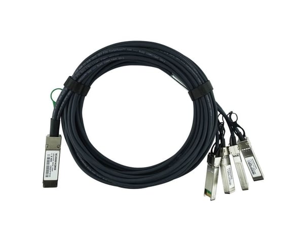 BlueOptics QSFP-4SFP10G-CU5M-HU-BL, 5 m, QSFP, 4xSFP+, Hankjønn/hankjønn