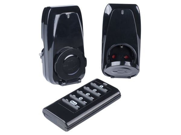 Vivanco FSS 21000B IP44 N, Langaton, 433,92 MHz, Ulkona, Musta, 25 m, IP44
