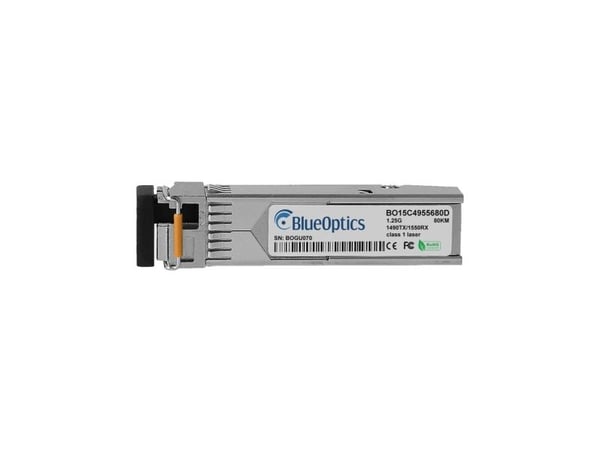 BlueOptics SFP-1GT15R13BX40-I-BO, Fiber optisk, 1250 Mbit/s, SFP, SFP, BX-D, 40000 m