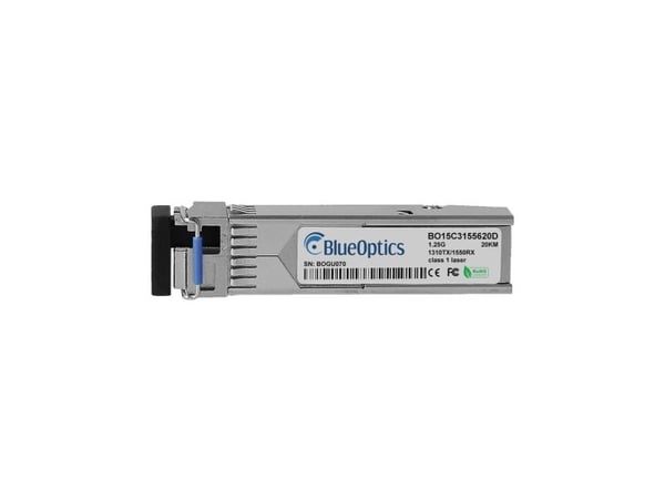 BlueOptics SFP-1GT13R15BX40-I-BO, Fiber optisk, 1250 Mbit/s, SFP, SFP, BX-U, 40000 m
