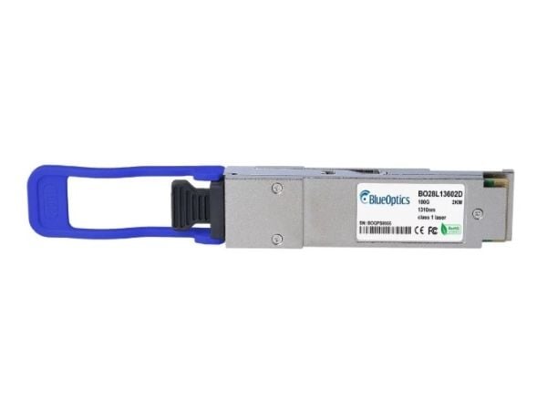 BlueOptics TRX-QSFP28-100G-CWDM4-BO, Fiber optisk, 100000 Mbit/s, QSFP28, 2000 m, Sølv, QSFP28