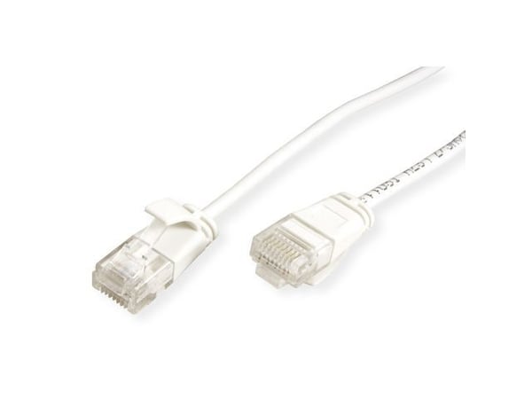 ROLINE GREEN 21.44.0982, 2 m, Cat6a, U/UTP (UTP), RJ-45, RJ-45, Hvit