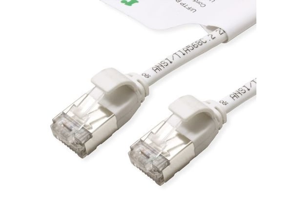 ROLINE GREEN 21.44.1705, 5 m, Cat6a, U/FTP (STP), RJ-45, RJ-45, Hvit
