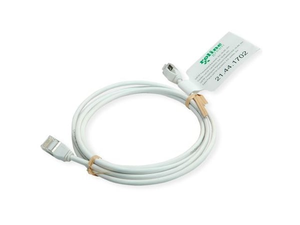 ROLINE GREEN 21.44.1705, 5 m, Cat6a, U/FTP (STP), RJ-45, RJ-45, Hvit