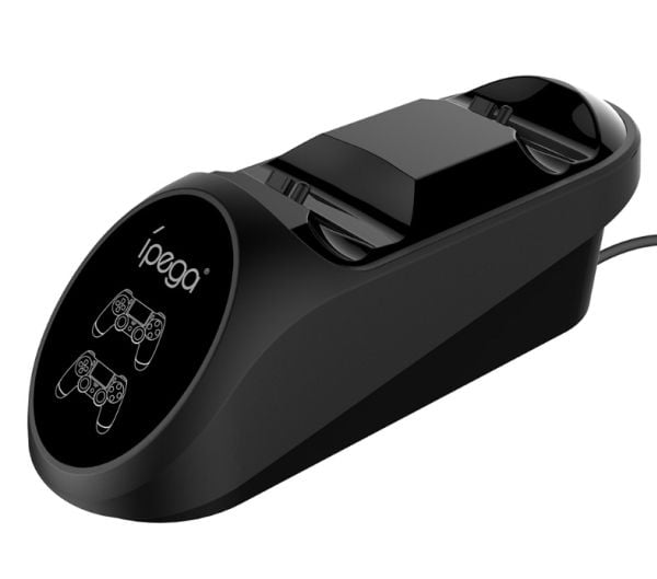 IPEGA PG-9180, PlayStation 4, PlayStation 5, Laddningsställ, Svart, USB, Kabel, Bordsklämma