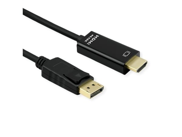 ROLINE 11045995, 1 m, DisplayPort, HDMI, Hankjønn, Hankjønn, Rett
