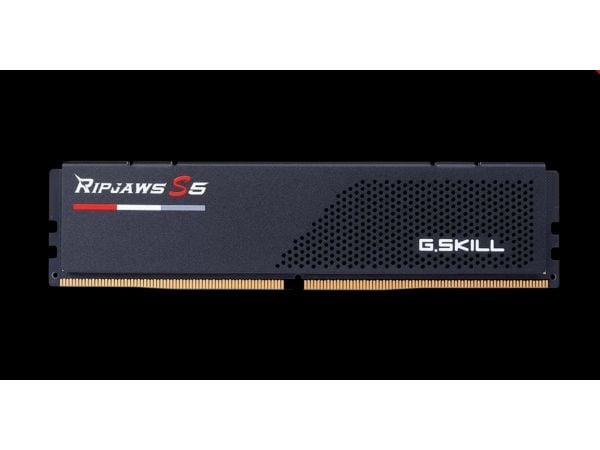 G.Skill Ripjaws S5 - DDR5 - sett - 48 GB: 2 x 24 GB - DIMM 288-pin - 6000 MHz / PC5-48000 - CL40 - 1.35 V - ikke-bufret - on-die ECC - matt svart