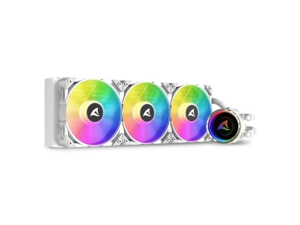 Sharkoon S90 RGB - Væskekjølesystem for prosessor - all-in-one - Radiatorstørrelse: 360 mm - (for: LGA115x Socket, LGA1366, LGA1200, LGA1700, LGA18...
