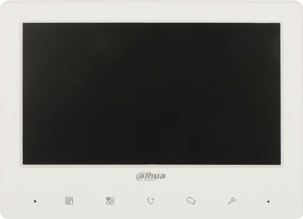 Dahua Technology VTH1020J-T, 17,8 cm (7"), 1024 x 600 piksler, Hvit, 5 W, 2 W, -10 - 55 °C