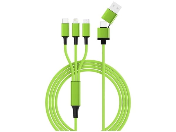 smrter HYDRA ULT GN - Latauskaapeli USB-A/USB-C -> micro USB Lightning &amp; USB-C