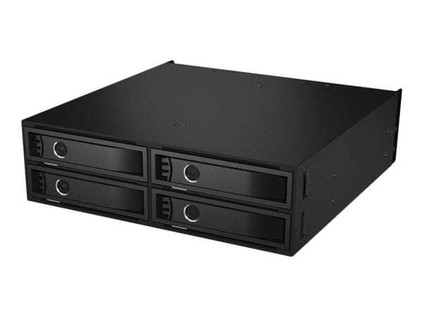 ICY BOX IB-2242U2K - Adapter för lagringsfack - 2.5" - 5,25 till 4 x 2,5 tum - svart