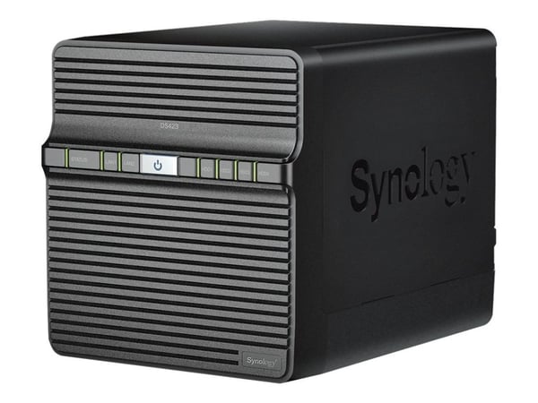 Synology Disk Station DS423 - NAS-server - 4 brønner - SATA 6Gb/s - RAID JBOD, 0, 1, 5, 6, 10 - RAM 2 GB - Gigabit Ethernet - iSCSI støtte