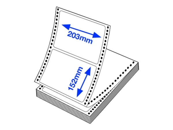 EPSON PP matta etiketti 203x152mm 500 tarraa, leikattu viuhkataitto