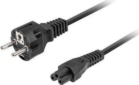 BÆRBAR STRØMKABEL (MIKI) CEE 7/7->IEC 320 C5 1,8M VDE RETT SORT LANBERG