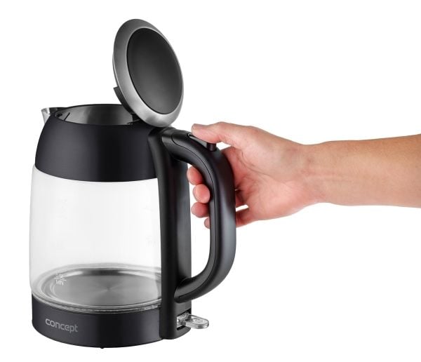 Concept RK4082, 1,7 L, 2200 W, Svart, Rustfritt stål, Glass, Rustfritt stål, Vannmåler