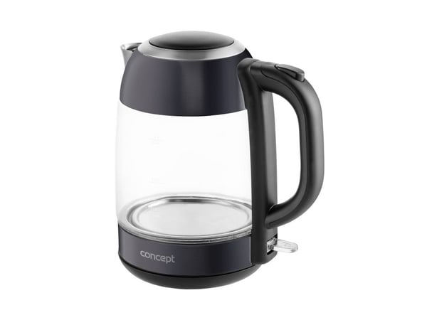 Concept RK4082, 1,7 L, 2200 W, Svart, Rustfritt stål, Glass, Rustfritt stål, Vannmåler