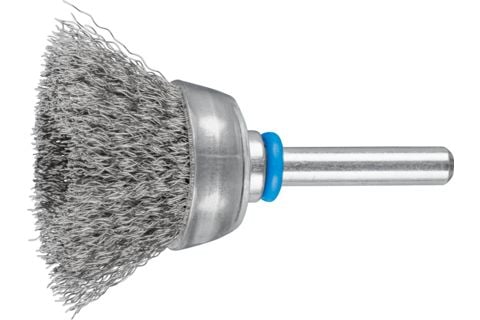 PFERD 43209704, Koppstålborste, 6 mm, 3 cm, Rostfritt stål, 10500 RPM, 10 styck