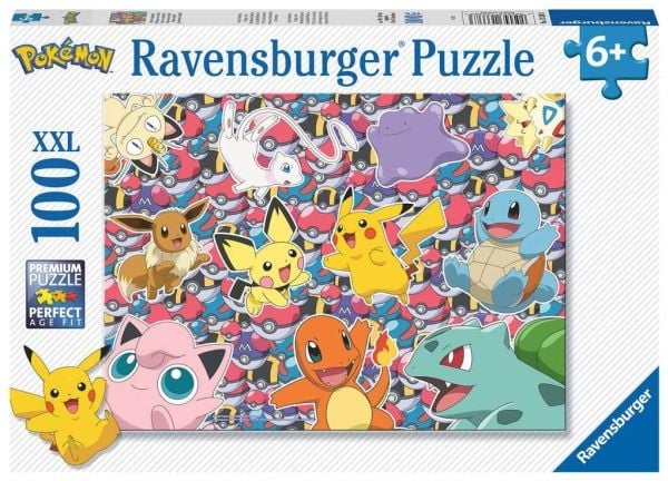 Ravensburger Pokemon 100 XXL, 100 stykker, Tegneserier, 6 år
