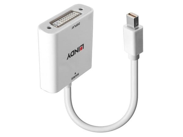 Lindy 38318, 0,18 m, Mini DisplayPort, DVI-I, Hankjønn, Hunkjønn, Rett