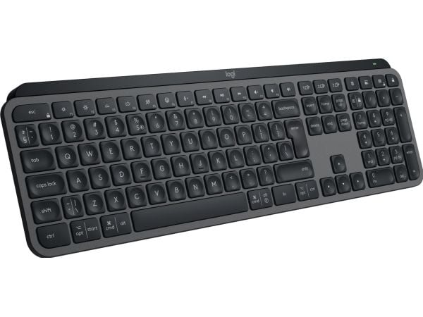 Logitech MX Keys S - Tastatur - bakbelysning - trådløs - Bluetooth LE - QWERTY - amerikansk engelsk - tastsvitsj: Scissor-Key - grafitt