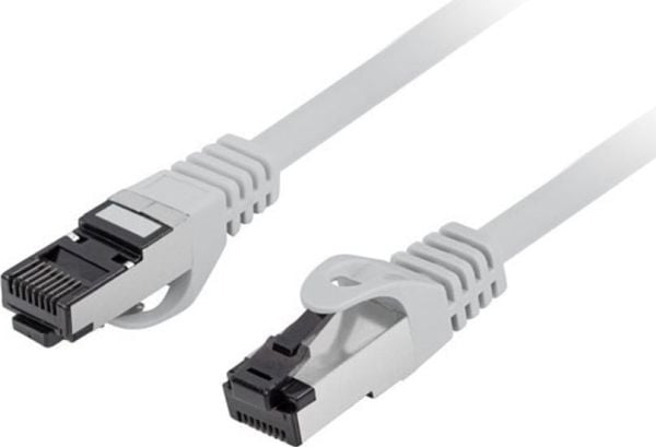 Lanberg - Koppeledning - RJ-45 (hann) til RJ-45 (hann) - 2 m - 6 mm - S/FTP - CAT 8.1 - halogenfri - grå