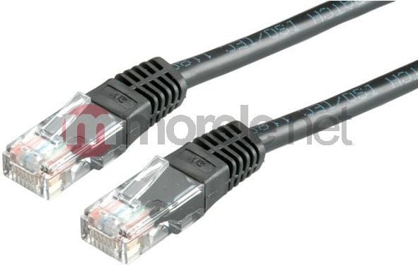 VALUE UTP Patch Cord Cat.6, black 7 m, U/UTP (UTP), musta