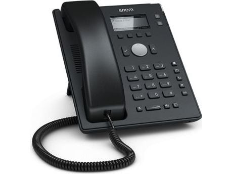 snom D120 - VoIP-telefon - treveis anropskapasitet - SIP - 2 linjer - svart