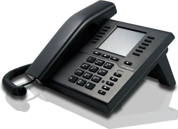 Innovaphone IP112, IP Phone, Musta, Johdollinen puhelin, 128 MB, 16 MB, 8,89 cm (3.5")
