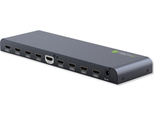 Techly IDATA HDMI2-4K4, HDMI, 4x HDMI, 3840 x 2160 pikseliä, Musta, 4K Ultra HD, 30 m