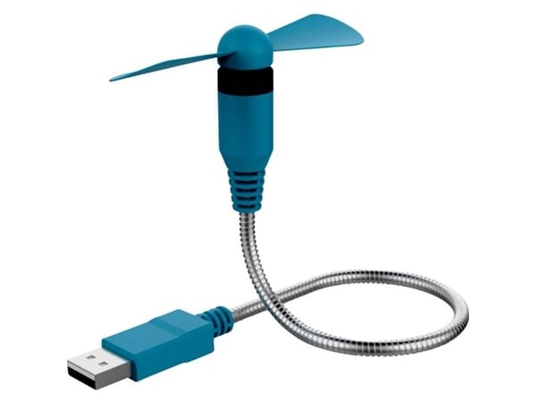 RealPower 335265, Husholdningsvifte, Hvit, Bord, 13000 RPM, Sølv, USB