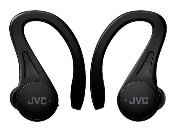 JVC HA-EC25T - Form - True wireless-hodetelefoner med mikrofon - i øret - over-øret-montering - Bluetooth