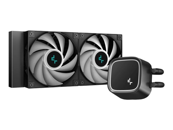 Deepcool LE500 Marrs - Væskekjølesystem for prosessor - (for: LGA1155, LGA1150, LGA1151, AM4, LGA1200, LGA1700, AM5) - kobber - 120 mm - svart