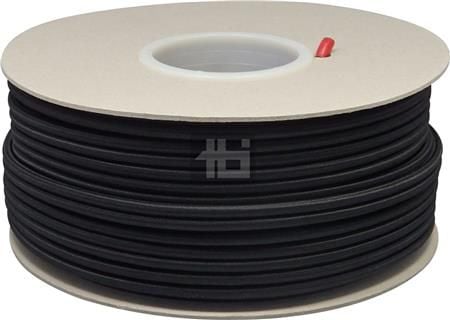 WIRE 3G0,75 70 GR TEKSTIL SORT 5M
