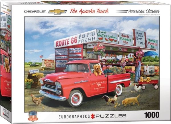 puslespill 1000 brikker 1959 Chevrolet Apache-Giordano 6000-5337
