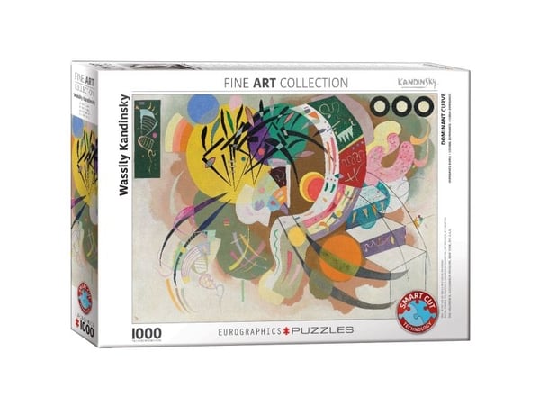 Pussel Dominant Curve av Wassily Kandinsky - 1000 bitar, 48*68cm
