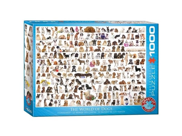 Palapeli World of Dogs - 1000 palaa, 48*68cm