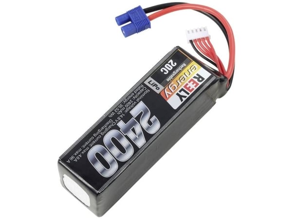 Reely Modelbyggeri-batteripakkeja (LiPo) 14,8 V 2400 mAh Celletal: 4 20 C Softcase EC3
