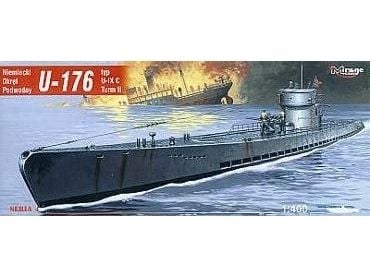 Mirage tysk ubåt U-Boot U-176 - IX C modell att bygga