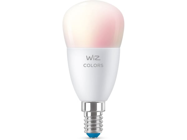 WiZ - LED-lyspære - form: P45 - mattslipt finish - E14 - 4.9 W (ekvivalent 40 W) - klasse F - helfarge - 2200-6500 K