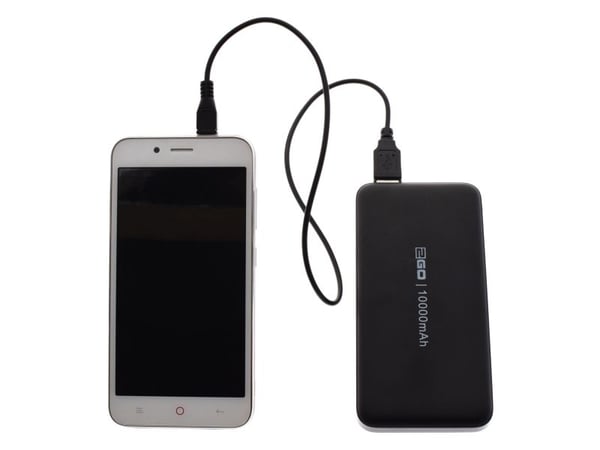 2GO 795944 Powerbank Lithium Polymer (LiPo) 10000 mAh Schwarz (795944)
