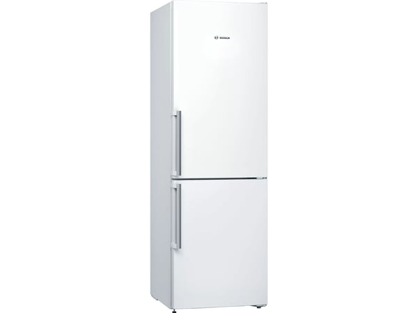 Bosch Serie | 4 KGV366WEP - Kjøleskap/fryser - bunnfryser - bredde: 60 cm - dybde: 65 cm - høyde: 186 cm - 308 liter - Klasse E - hvit