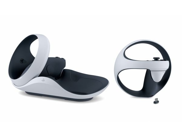 Sony - Laddningsstation + växelströmsadapter - 2 utdatakontakter - vit