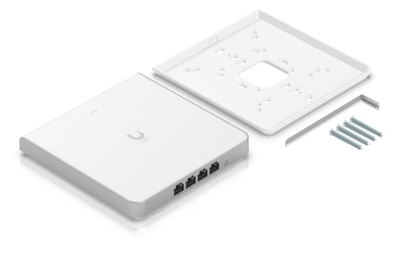 Ubiquiti UniFi U6 Enterprise - Trådløst tilgangspunkt - 4 porter - Wi-Fi 6 - Wi-Fi 6E - 2.4 GHz, 5 GHz, 6 GHz - i veggen