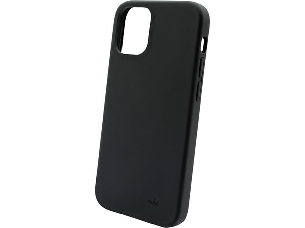 PURO Icon - Baksidedeksel for mobiltelefon - antimikrobielt - bløtberøringssilikon - svart - for Apple iPhone 13 Pro Max