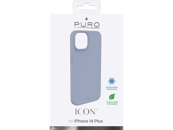 PURO IPC1467ICONLBLUE, Etui, Apple, iPhone 14 Plus, 17 cm (6.7"), Lyseblå