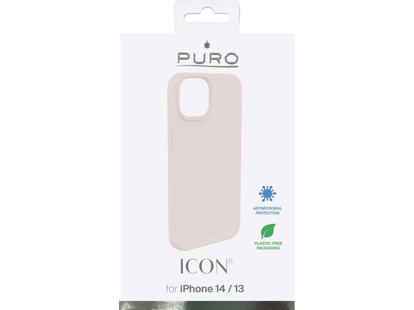 Puro ICON-deksel iPhone 14/13 6,1" sandrosa/rosa IPC1461ICONROSE